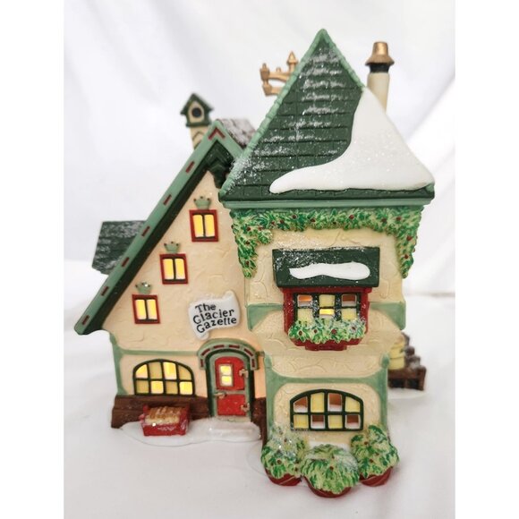 Dept 56 THE GLACIER GAZETTE North Pole Christmas Village building shop 5639-4 - Picture 2 of 8